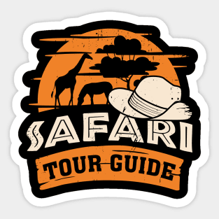 Safari Tour Guide Gift Sticker